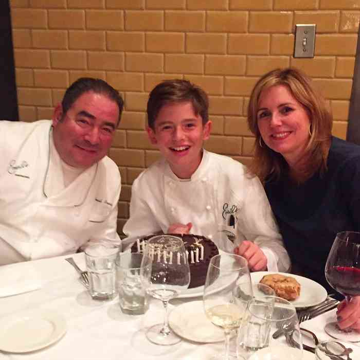 Emeril Lagasse with his family