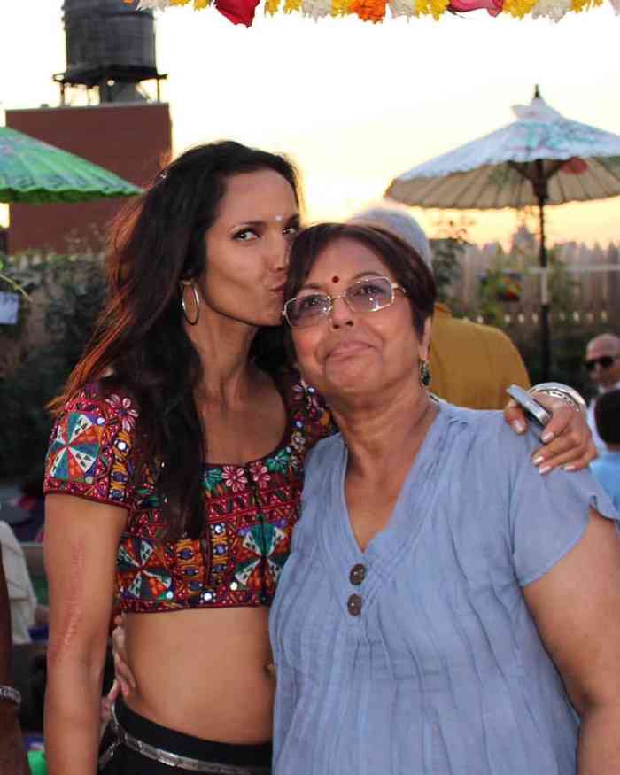 Padma Lakshmi with her mother