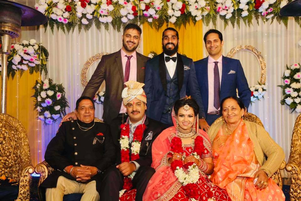 Sandesh Jhingan in his brother weddings