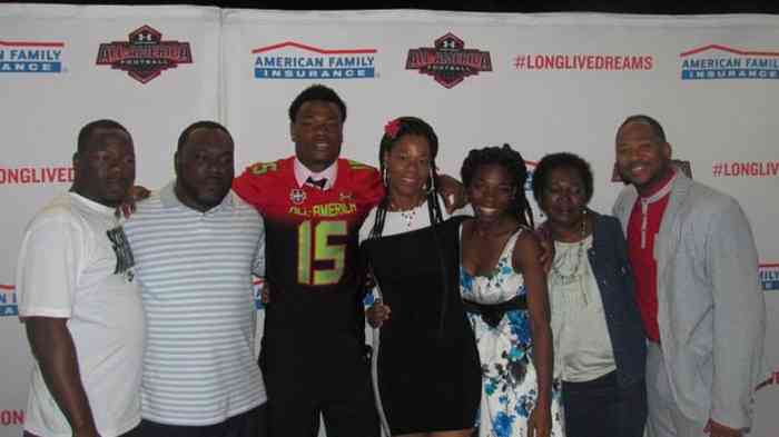 Derwin James with his family