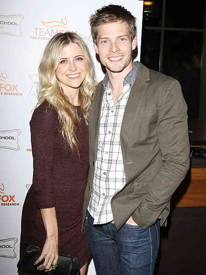 Hunter Parrish with his wife