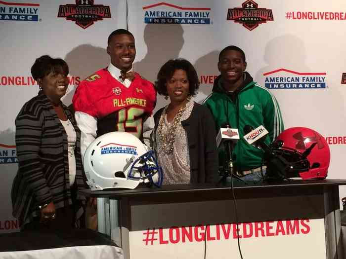 Kendall Sheffield with his family
