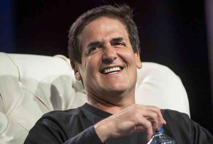 Mark Cuban smiling on a show.