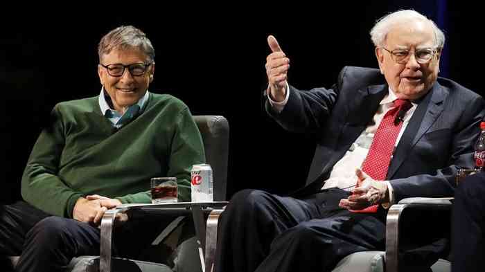 Warren Buffet with Bill Gates