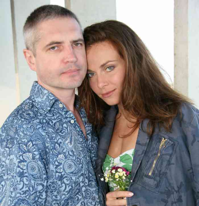 Ekaterina Guseva with her husband