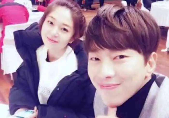 Jeong Ji-So with her boyfriend