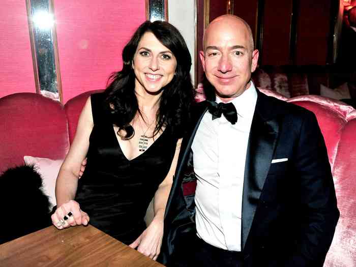 Mackenzie Bezos with her husband Jeff Bezos