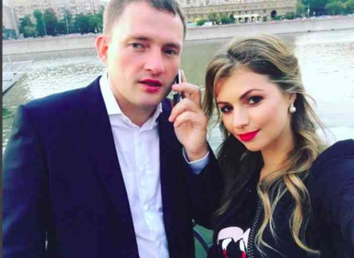 Maria Kirilenko with her boyfriend