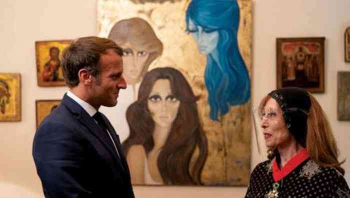 Fayrouz with Macron