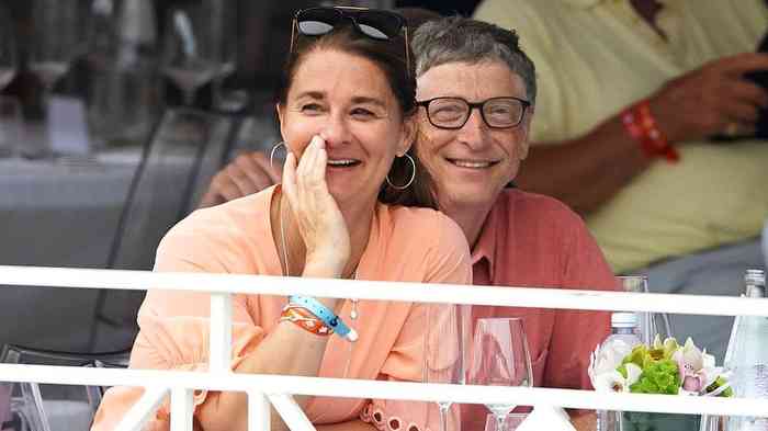 Bill Gates with Melinda Gates