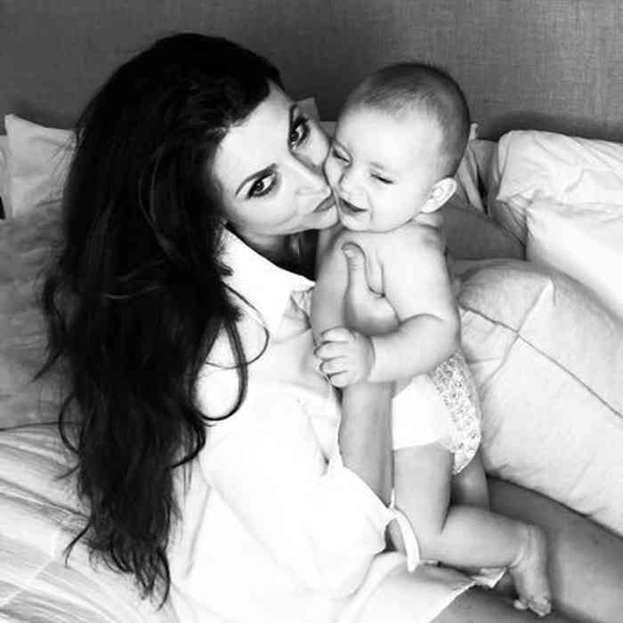Cerina Vincent with her son